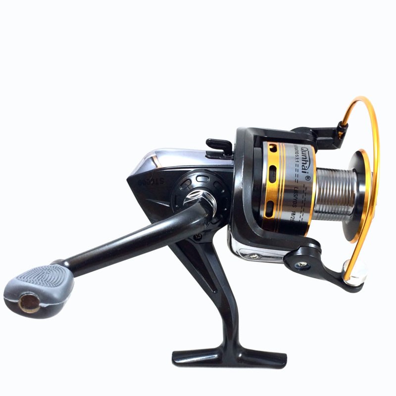 Moulinet de pêche QUNHAI SG-5000 à bobine métallique et poignée pliante