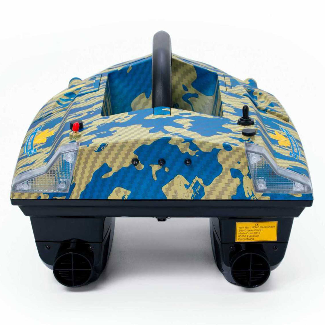 BearCreeks iPilot40 bateau amorceur GPS – 4 kg, double trémie