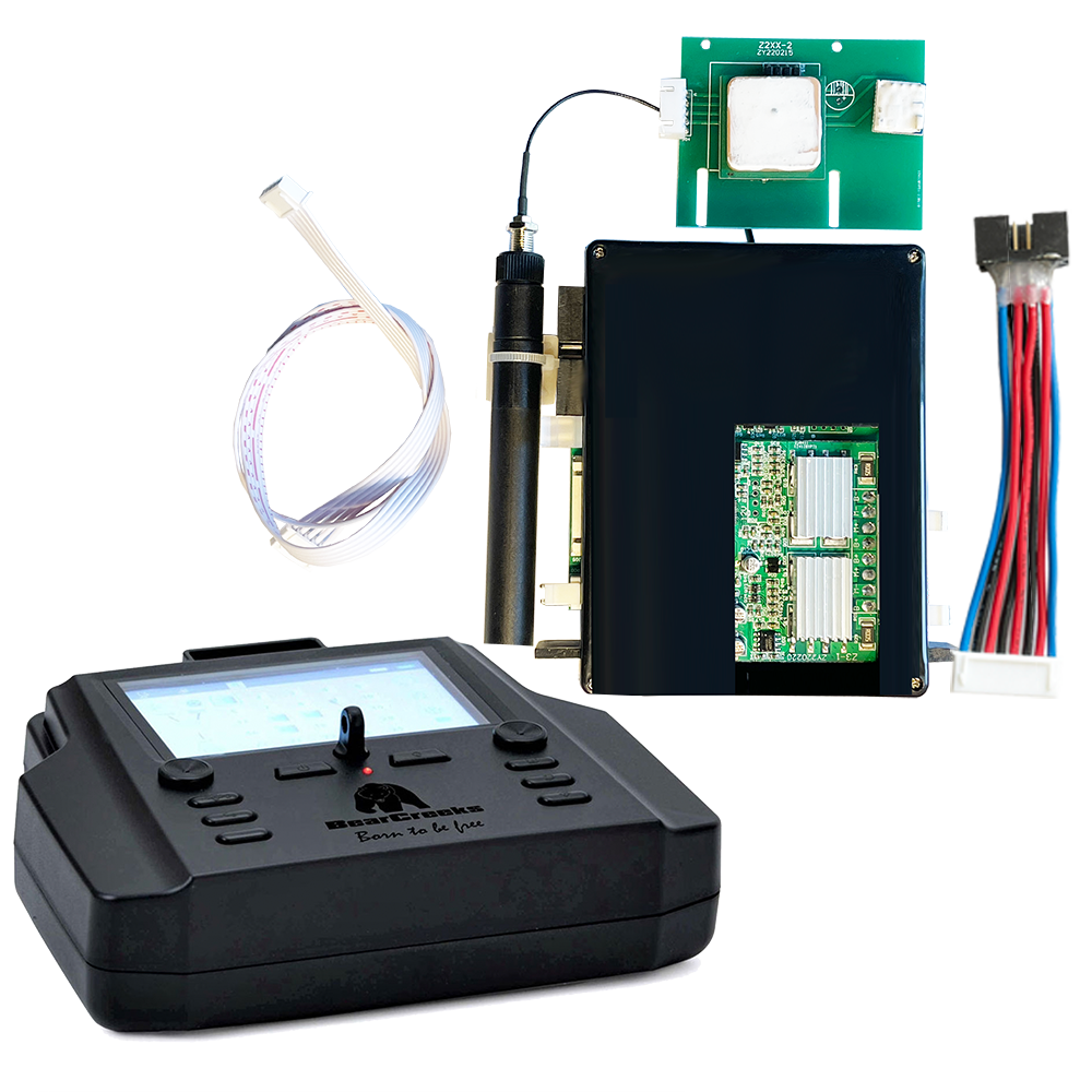 Kit de mise à niveau BearCreeks iPilot bateau amorceur pour iPilot20 : contrôle du bateau amorceur, pilote automatique GPS et batterie externe - solution tout-en-un ultime, service d'installation inclus